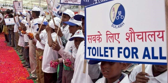Toilets over temples India toilet problem