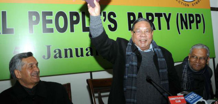 Election Commission suspends the recognition of National People’s Party of P A Sangma