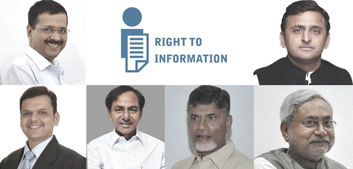 Chief Minister Offices (CMOs) proactive disclosures under RTI