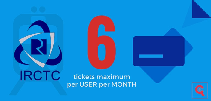 IRCTC-Maximum 6 tickets featured image factly.in