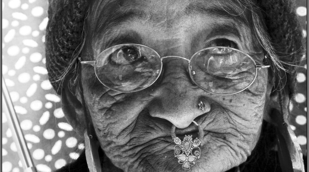 elderly indian woman