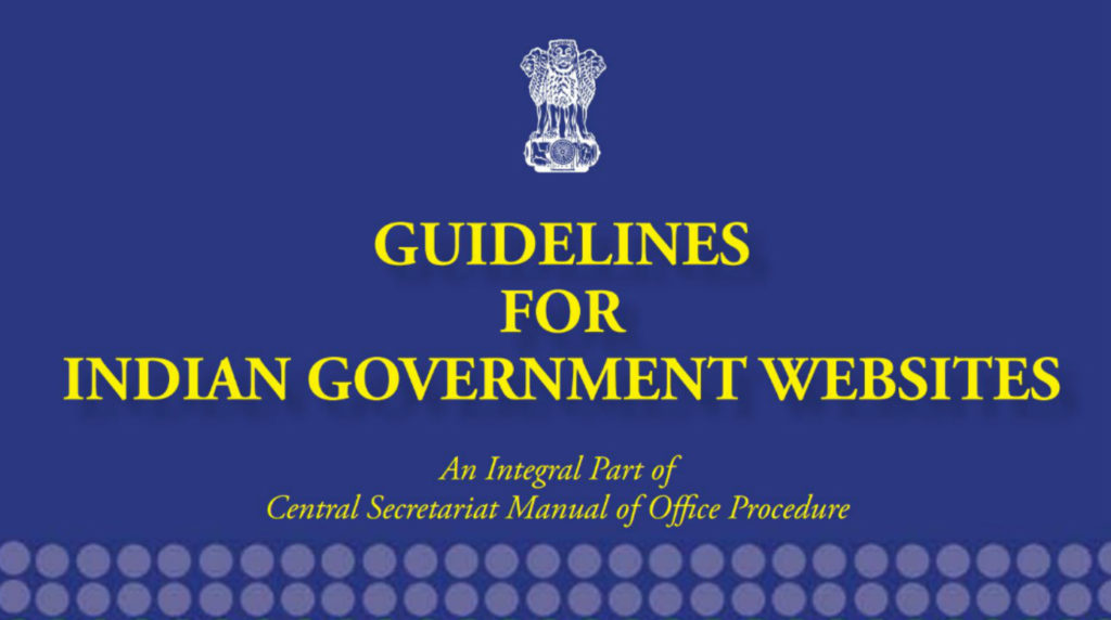 Guidelines for Indian Government Websites_factly