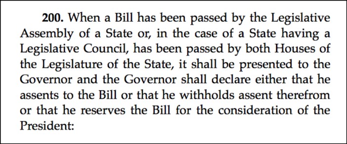 President intervention in State bills_1