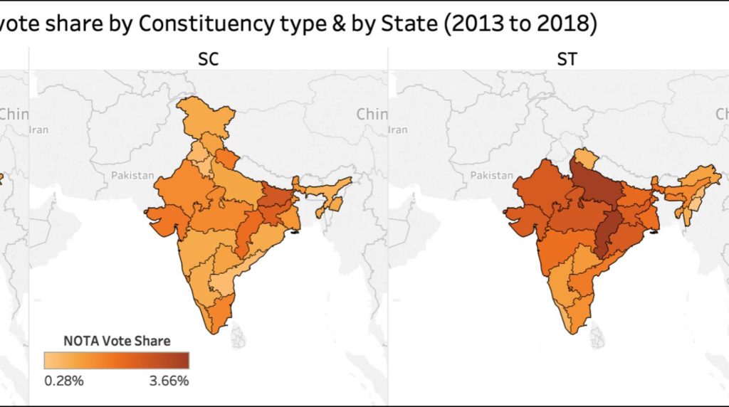NOTA vote in Reserved Constituencies_feat image_factly