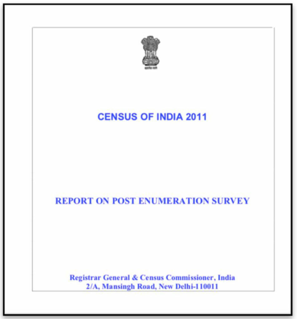 Census exercise_Census Report of India