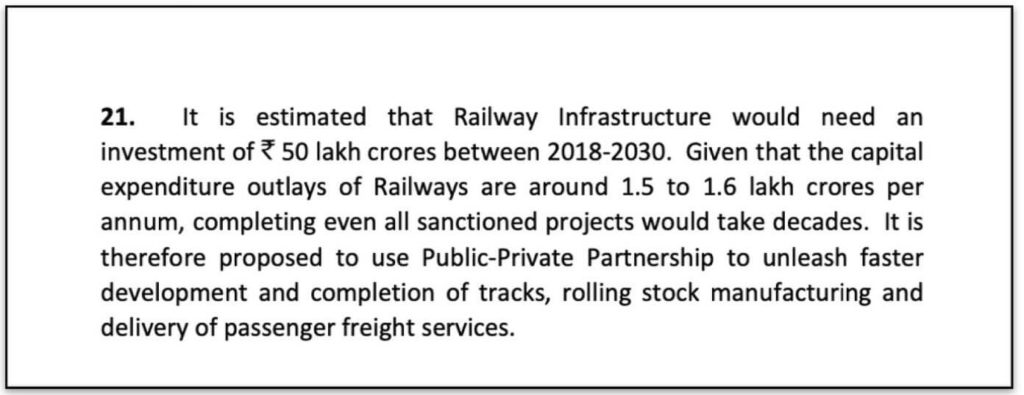 Railway revenues_capital expenditure every year estimate