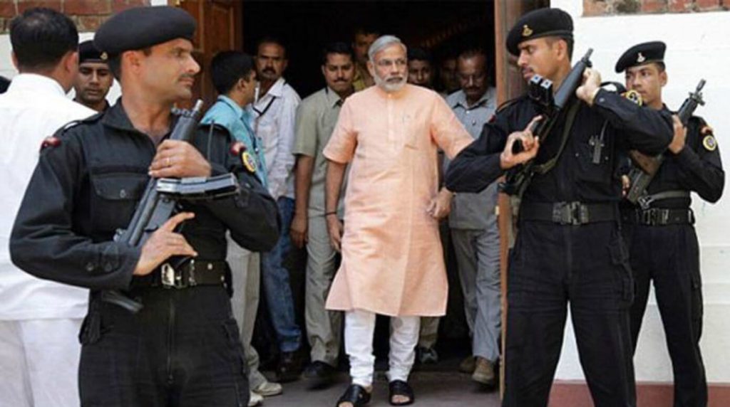 What type of security Arrangements are given to the PM of India?