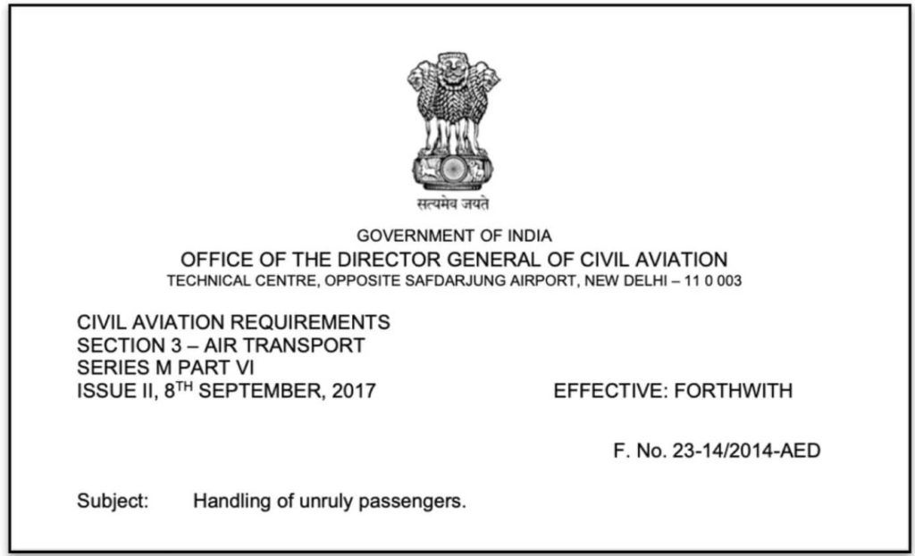 Kunal Kamra Ban_Civil Aviation Requirement (CAR) , Section 3 changes