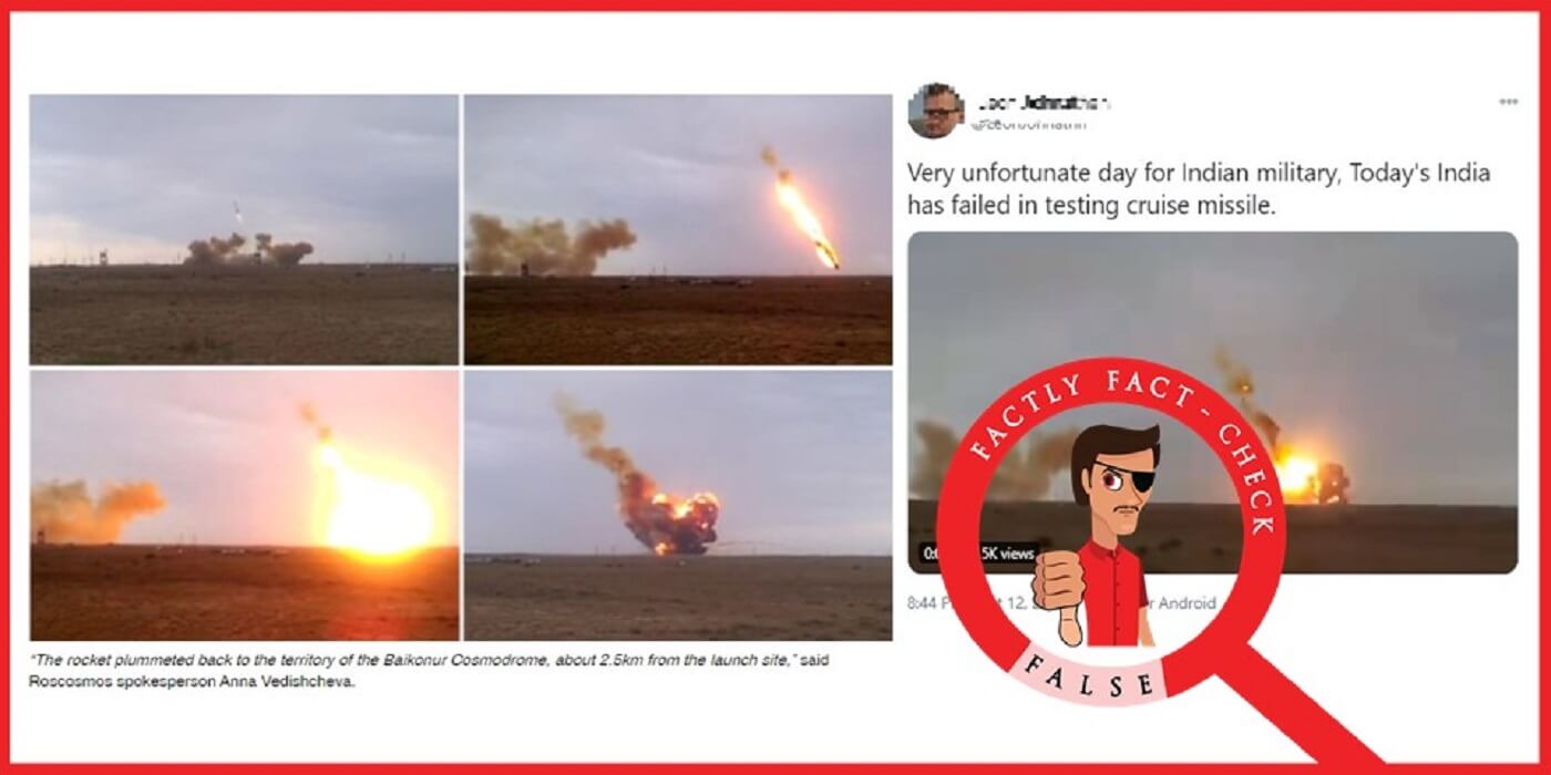 13 Russian Proto M Rocket Explosion Video Shared As A Failure Of An Indian Test Missile Factly