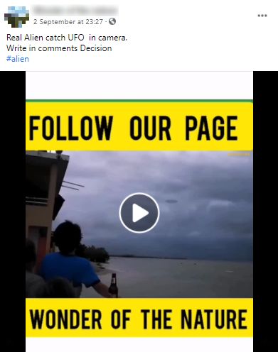 Lang Er is behoefte aan aansluiten Promotional video shot in Puerto Rico is falsely shared as a UFO caught on  camera - FACTLY