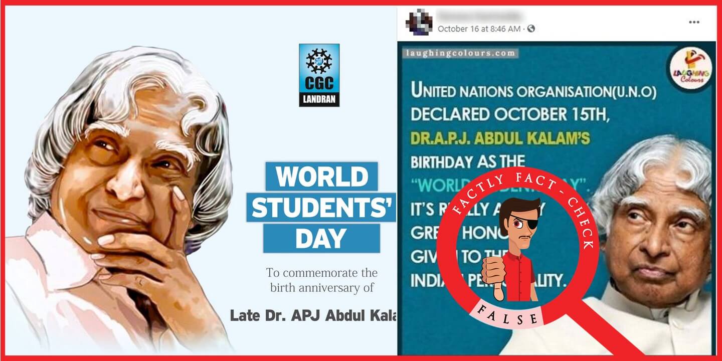 The UN never recognised Abdul Kalam's birthday as World Students ...