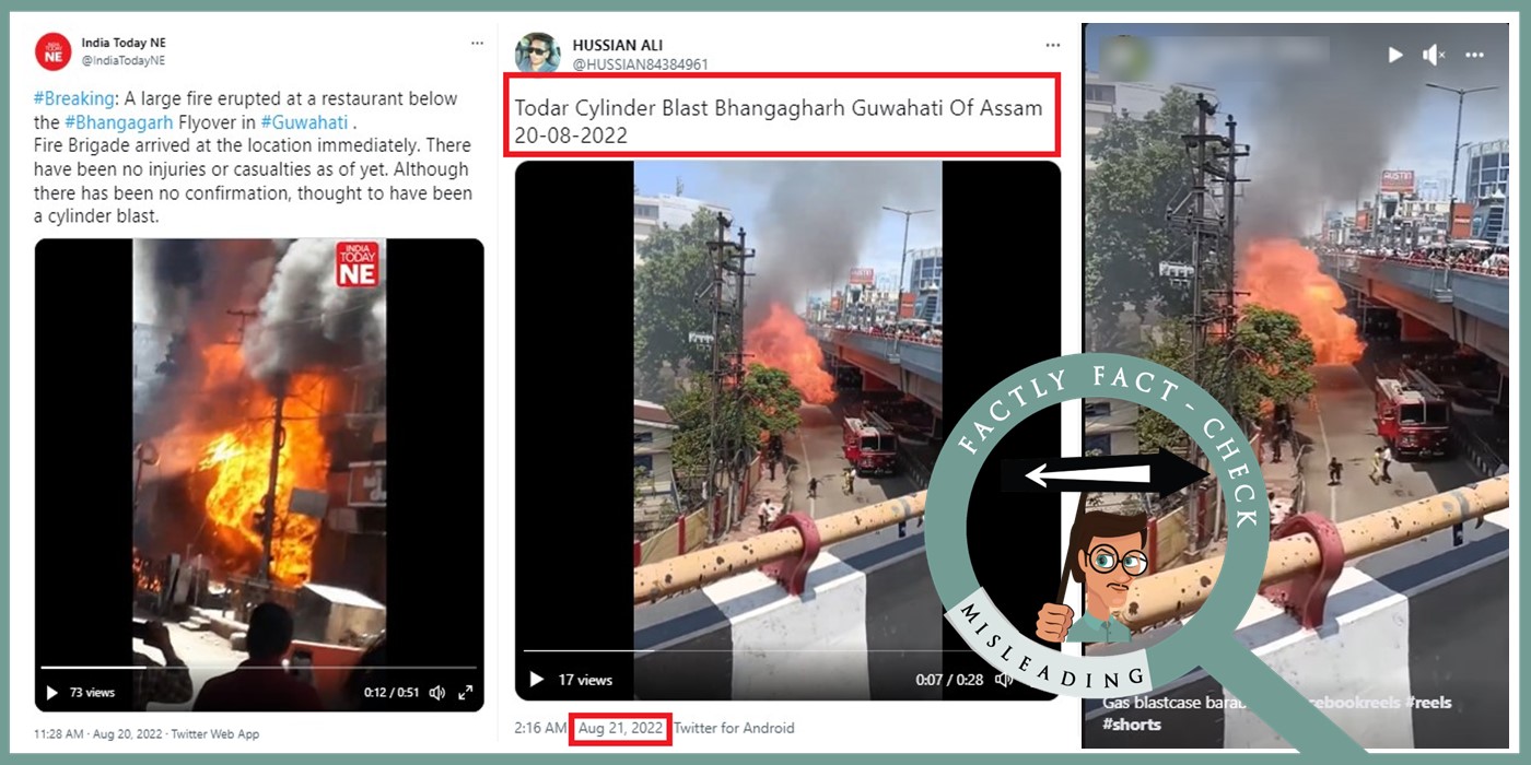 An earlier video of Assam’s firecracker blast in Guwahati was shared as in UP’s Barabanki

 | Media Pyro