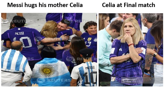 messi hugs mother celia images