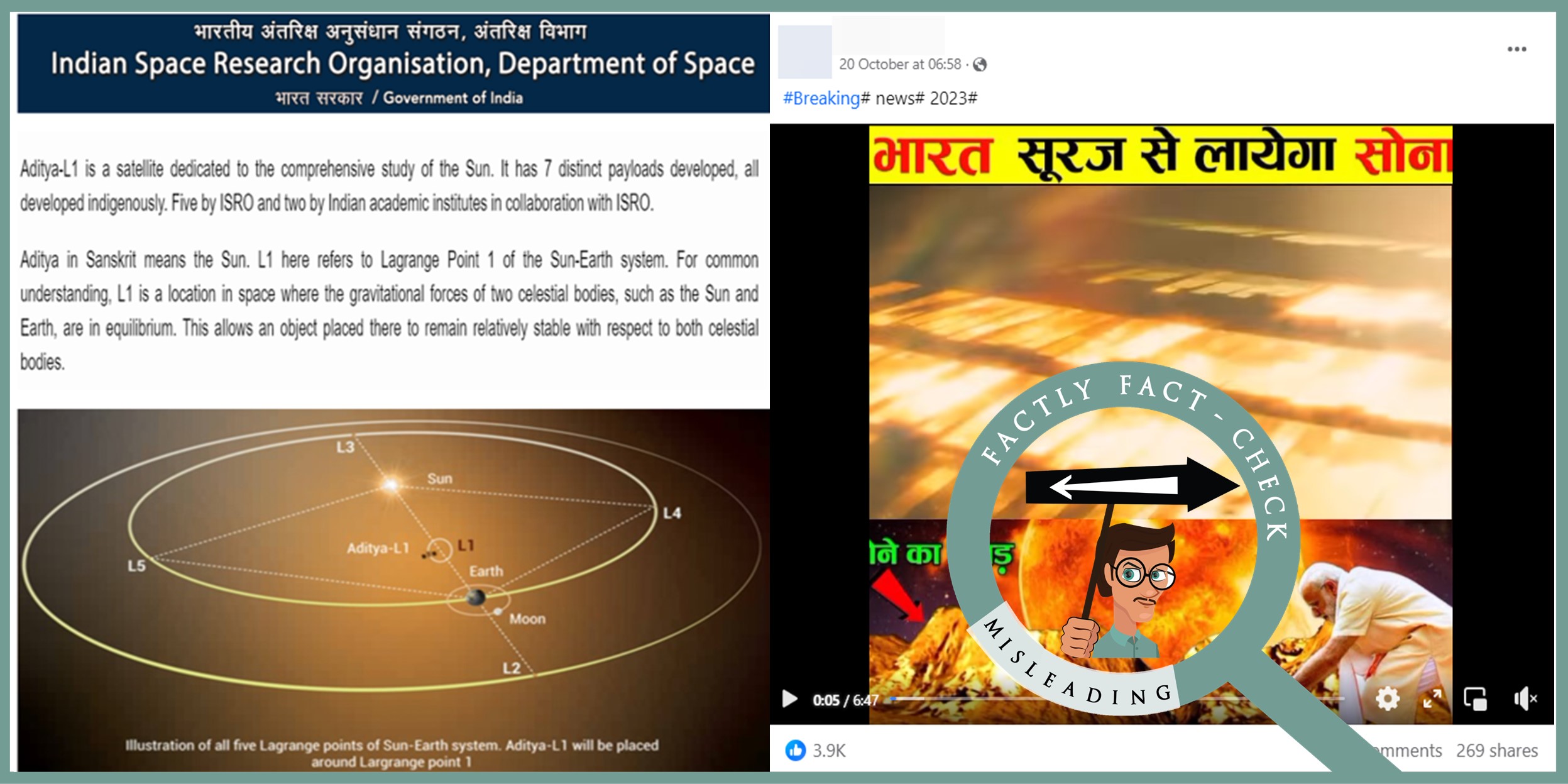 Aditya-L1 임무는 금 추출을 목적으로 태양을 탐사하려는 의도가 아닙니다.