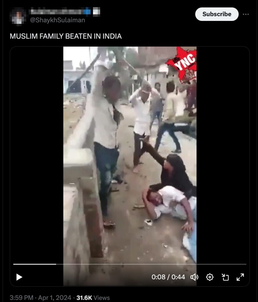 An old video of a clash between two groups from the same religion is shared  with a false communal angle - FACTLY