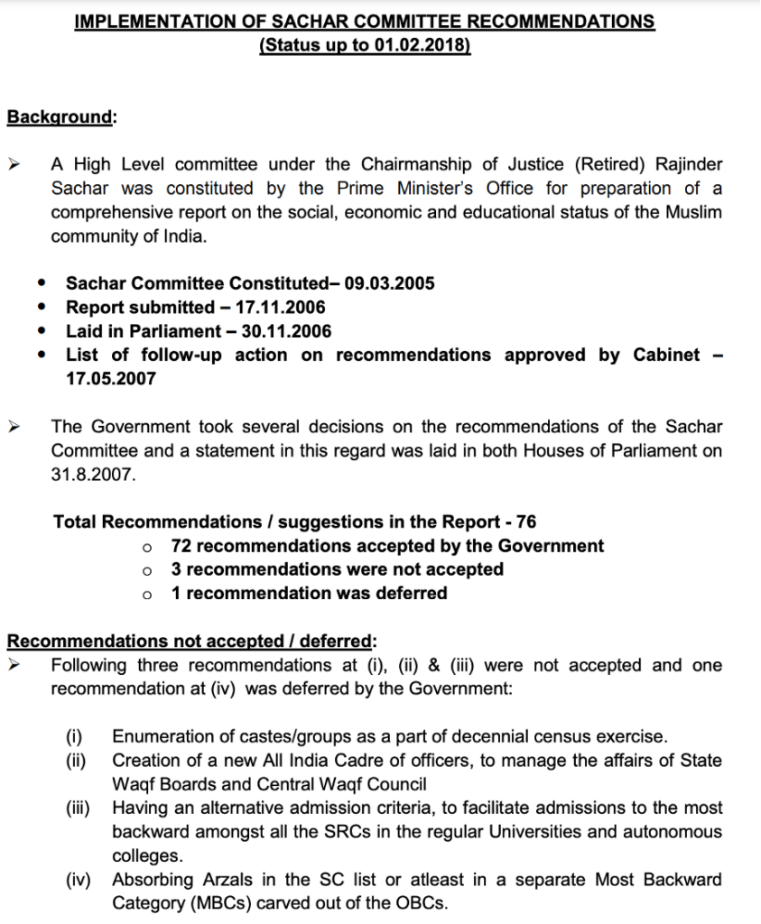 Fact Check: Did Sachar Committee Recommend ‘Double Voting Rights’, ‘50% Loan Write-Off’ & ‘Massive Quotas’ For Muslims?