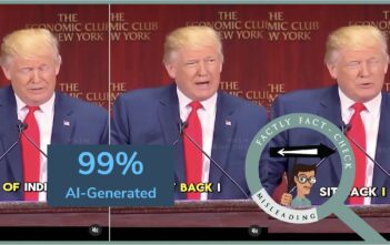 The video claiming to show Trump threatening to destroy Pakistan is misleading; it uses AI-generated audio over a clip from his 2016 speech.