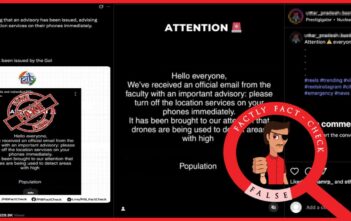 Viral claim about an official advisory to turn off mobile phone location services to evade drone strikes is fake