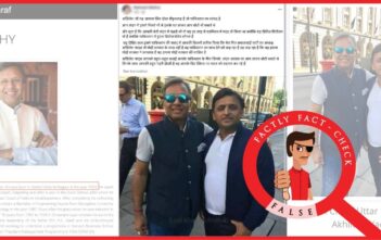 The person seen with Akhilesh Yadav in the viral photo is not Pakistani MP Saifullah; he is industrialist Ashish Saraf