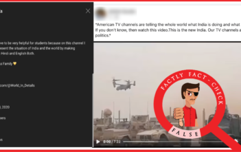 YouTube Video on India’s Growth Falsely Linked to U.S. News Outlets