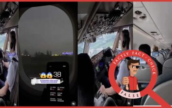This video, taken from inside the cockpit and cabin of a flight shaking, is not related to the June 2025 Ahmedabad Crash incident of the Air India flight