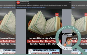 Harvard University has not ranked ‘Quran’ as the best book for justice in the world