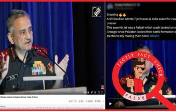 This viral video of CDS Anil Chauhan stating that India lost seven fighter jets and requested a ceasefire during Operation Sindoor is digitally manipulated
