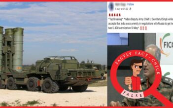 This viral video of Lt Gen Rahul R Singh admitting India lost two S-400 systems to Pakistan is digitally altered