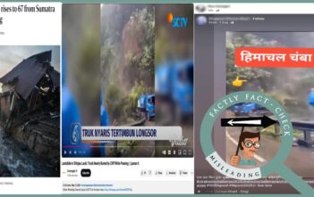 A 2024 video of a truck narrowly escaping a landslide in Indonesia is falsely shared as that of Chamba, Himachal Pradesh