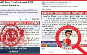 Bihar School Examination Board refutes Secondary Teacher Eligibility Test (STET) postponement rumours; exams to start 14 October 2025