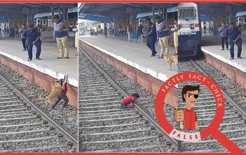 This video of a dog rescuing a child from a railway track is AI-generated