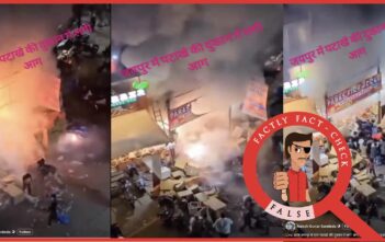 A 2024 video of a fire at a fireworks shop in Hyderabad is being falsely shared as that of a recent incident from different cities in India during Diwali
