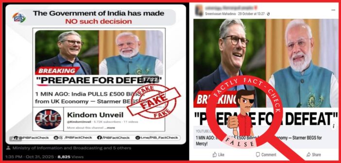 This viral claim that India has pulled £500 billion from the UK economy over PM Keir Starmer’s alleged remarks against India is fake