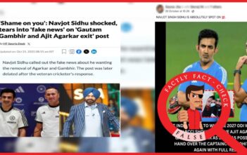 Navjot Singh Sidhu did not say BCCI should sack Agarkar, Gambhir, and reinstate Rohit as captain to win the 2027 ODI World Cup