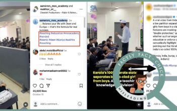 This viral video showing a classroom with a partition between burqa-clad girls and boys is from Maharashtra, not Kerala