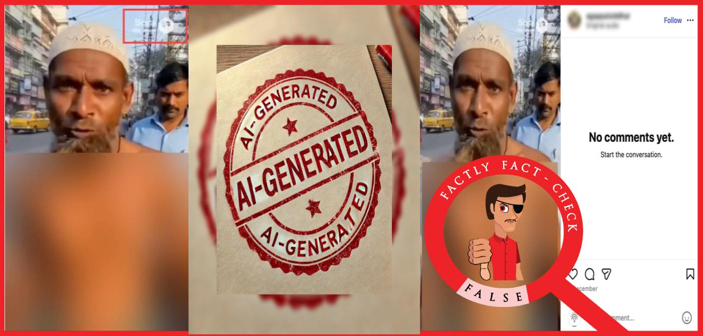 This viral video, claiming to show a Muslim man from Bangladesh saying he lives in Kolkata and fully supports Mamata Banerjee, is AI-generated