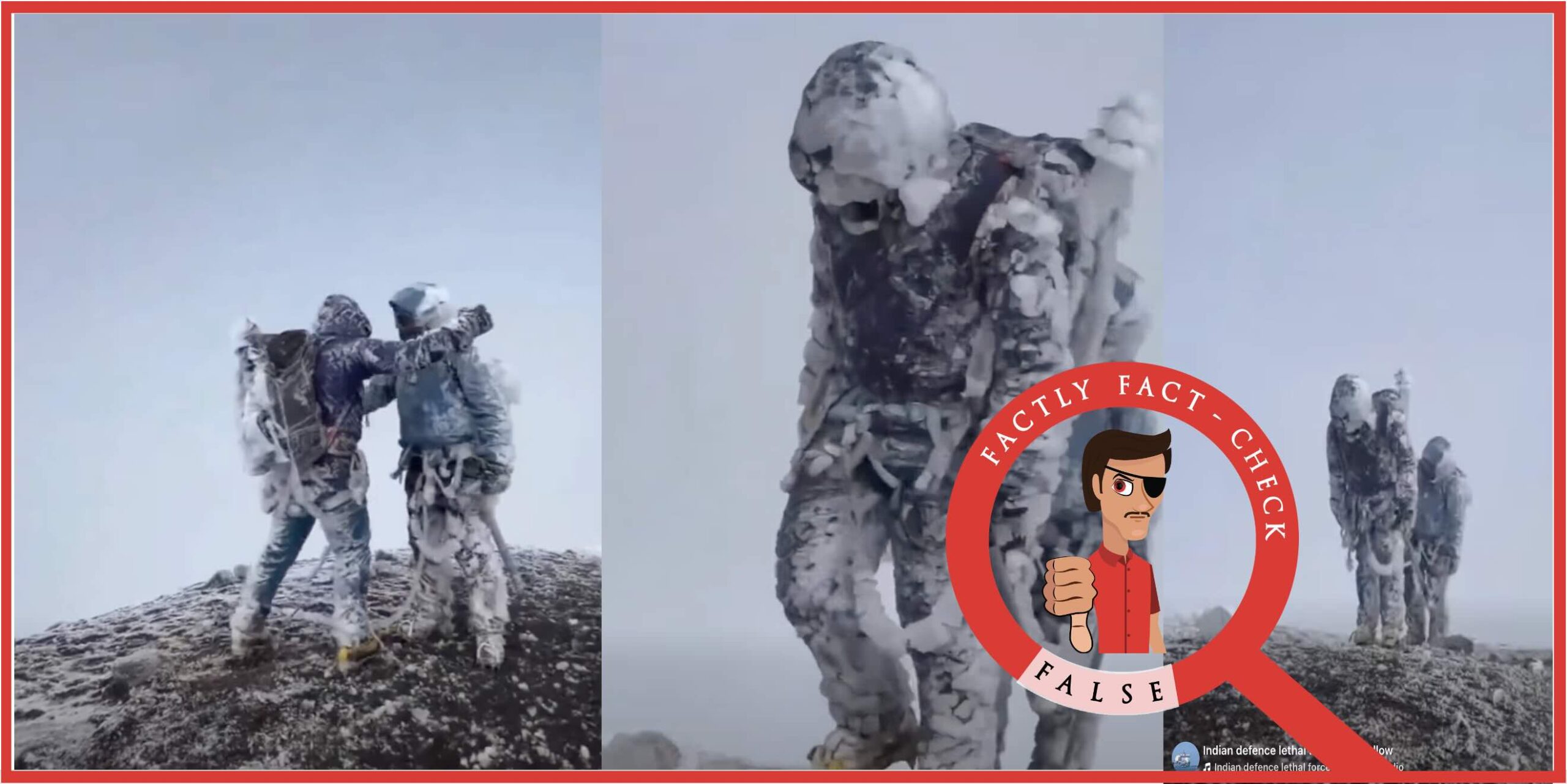 A video of mountaineers climbing Pico de Orizaba in Mexico is being shared as visuals of Indian soldiers deployed at the Siachen Glacier