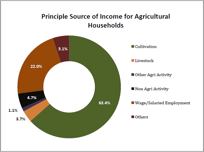 Principle Source of Income for Agricultural Households - Indian Farmers loans