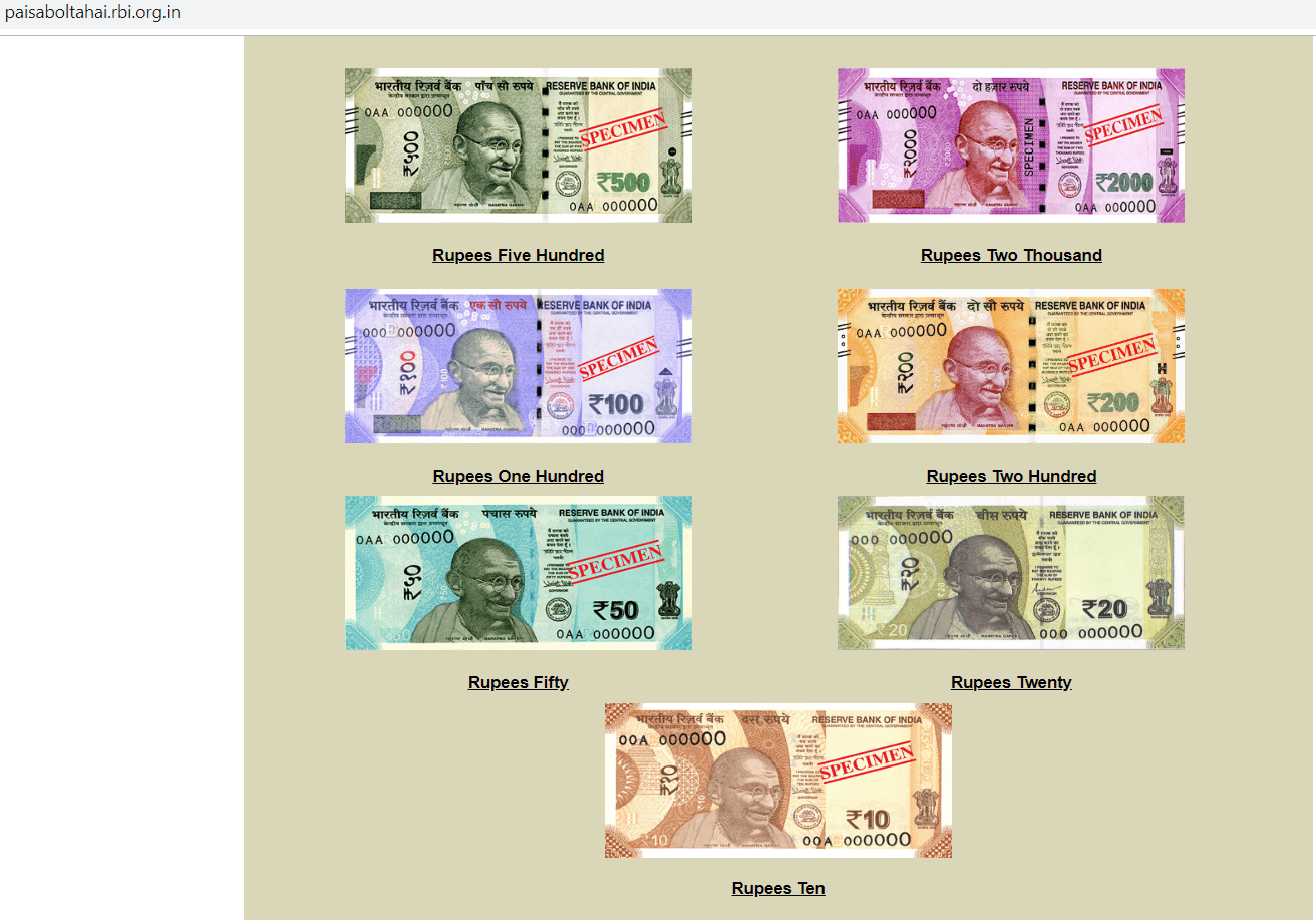 New notes. Indian 100-rupee Note. 5000 Rupees India. Note RS.