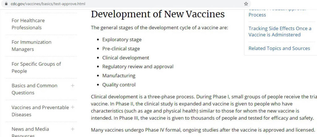 As of today, there is no vaccine for COVID-19. The vaccine by Israeli