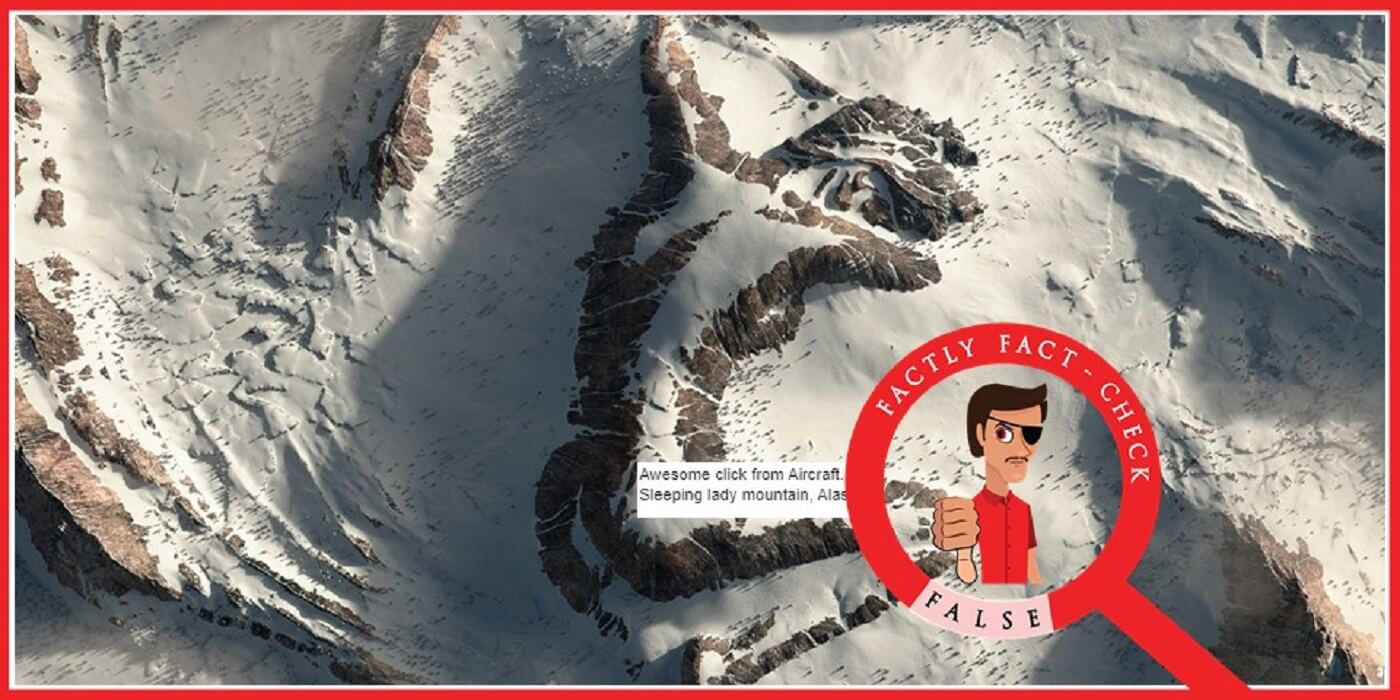 Digitally created photo of ‘The Sleeping Lady Mountain