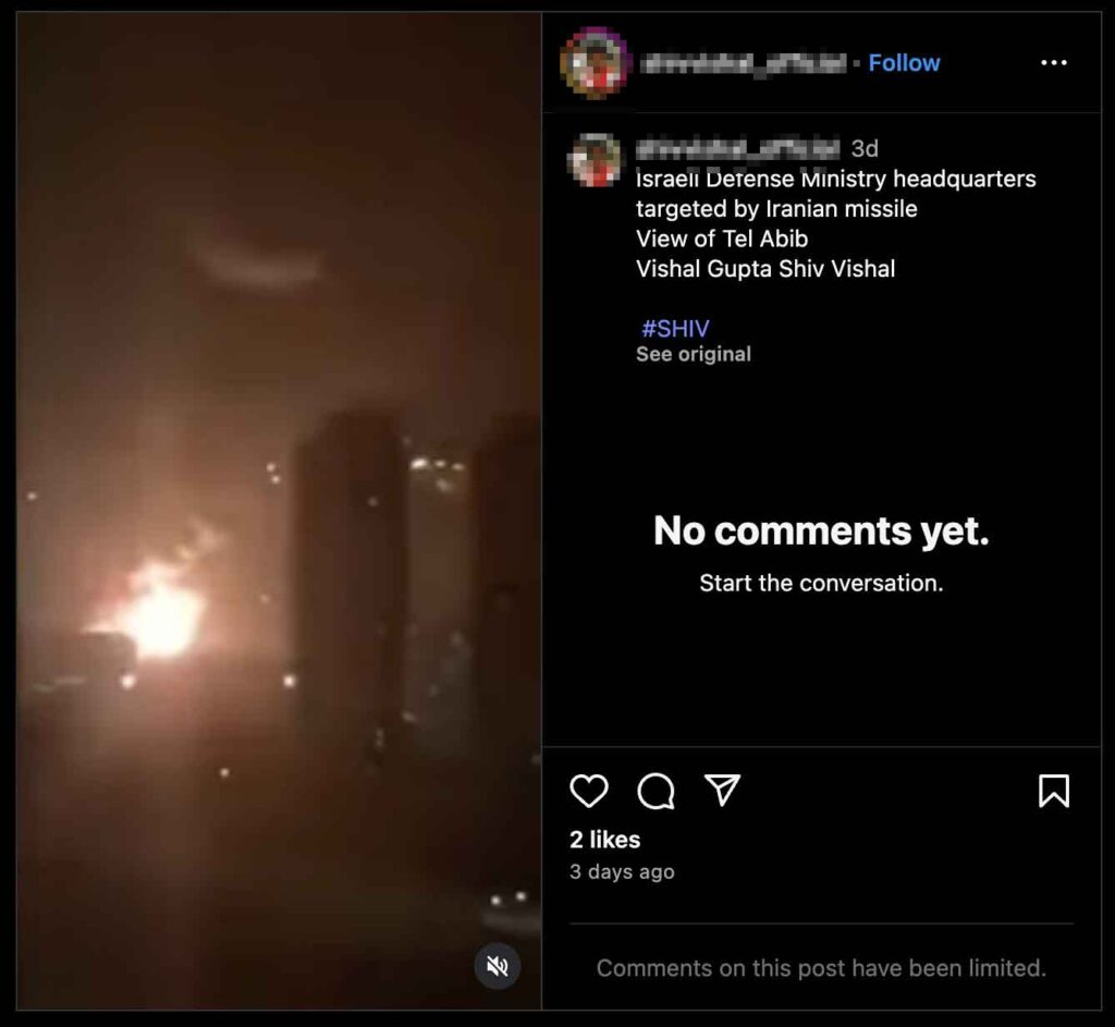 A 2015 video from China falsely shared as Iran’s missile attack on